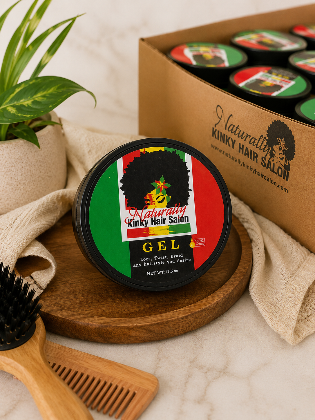 Naturally Kinky Hair Salon GEL LARGE